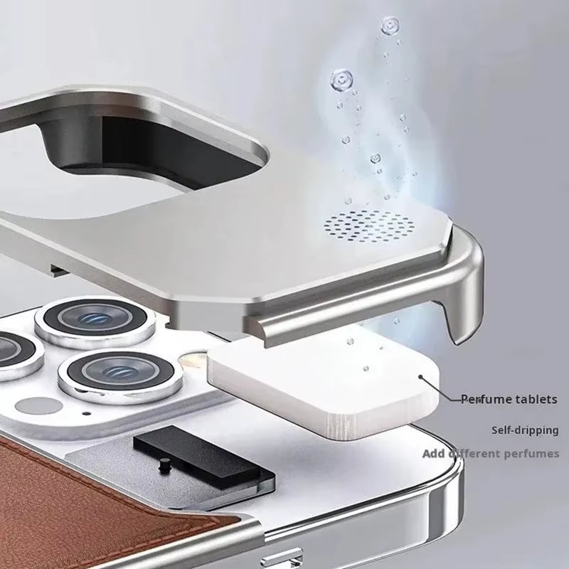 PU Leather Magnetic Case for Iphone 17 Air 11 12 13 14 15 16 Pro Max plus Mini Wireless Charging Frameless Case